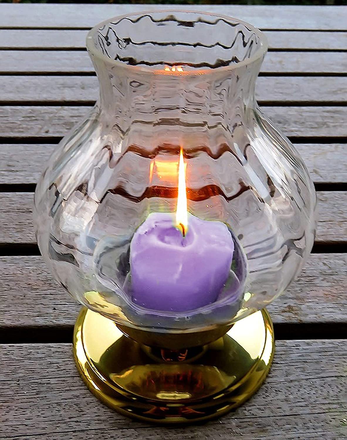 MOWIN Votive Candles Unscented Smokeless Wax Candles Set of 6 Votive Glass Candle Home Decor Small Candle 8-9 Hour (Purple Votiv